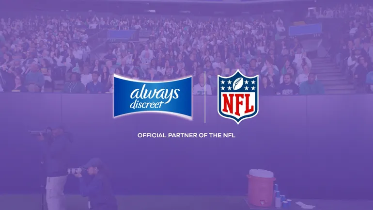 P&G旗下Always Discreet携手NFL,以全新战役化解失禁污名