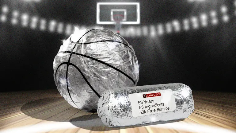 Chipotle Leverages NBA Milestone Moment to Give Away 53,000 Free Burritos