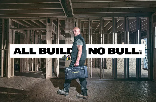 Stanley launches 'All Build. No Bull' campaign with wisecracking toolbox amid construction slowdown