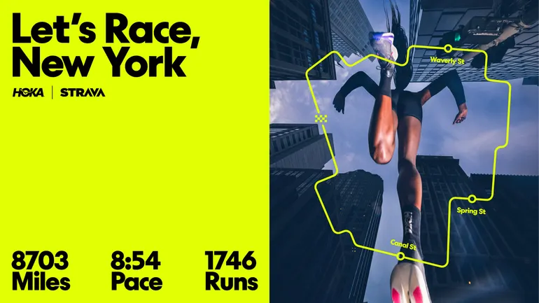Hoka 将 Strava 跑步数据融入数字户外广告活动